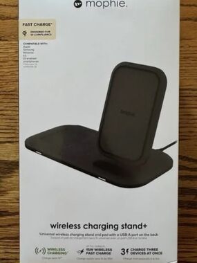mophie Wireless Charging Stand+  3 in 1. Watch/Phone/Airpod